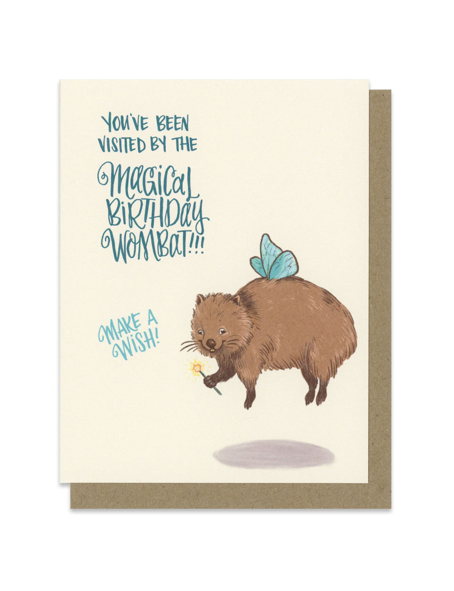 Baby Wombat Greeting Card Baby Wombat Greeting Card