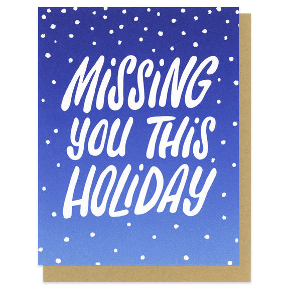 Missing You This Holiday Greeting Card
