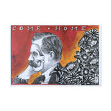 postcard, greeting card, mail, artist, will schaff, come home