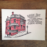 providence, rhode island, art, art print, architecture, building, burnside