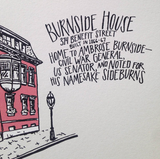 providence, rhode island, art, art print, architecture, building, burnside