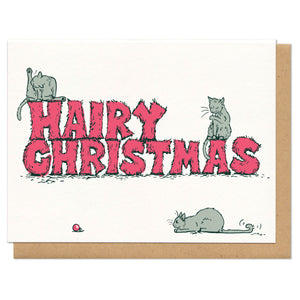 Hairy Christmas Greeting Card