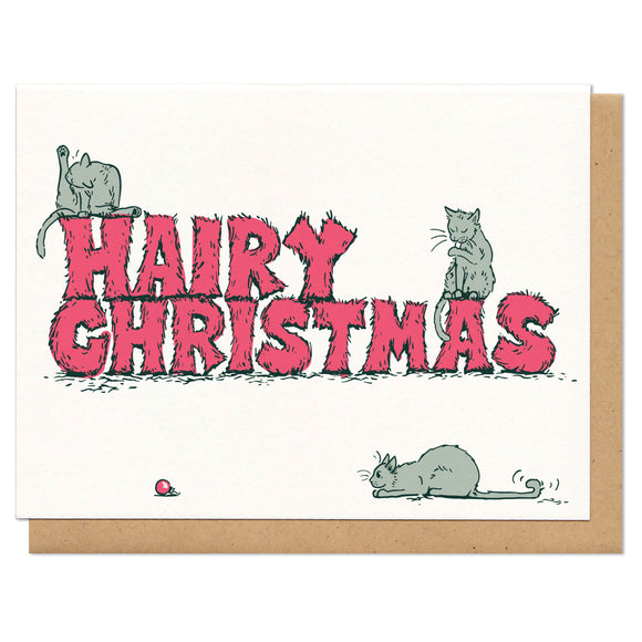 Hairy Christmas Greeting Card