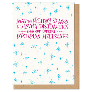 Dystopian Hellscape Holidays Greeting Card