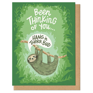 Hang in There Sloth Greeting Card