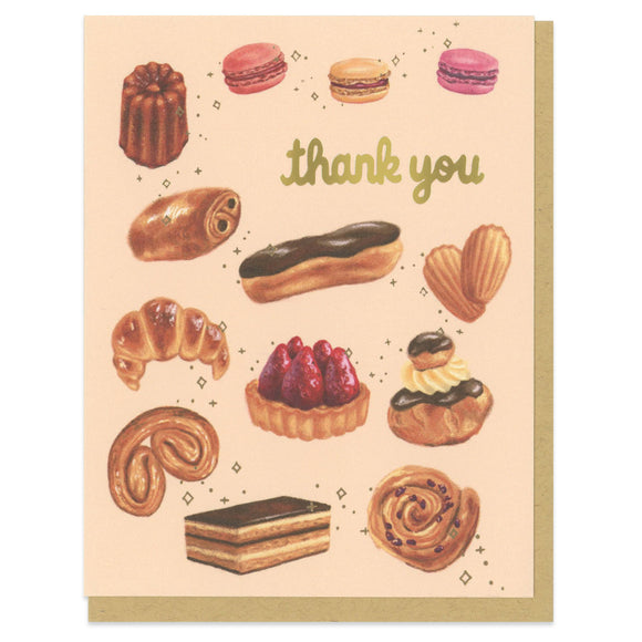 Thank You Pastries Greeting Card