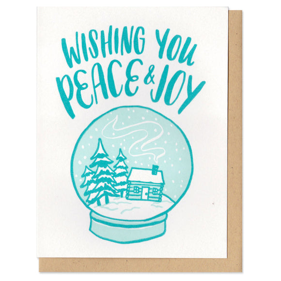 white greeting card that reads 