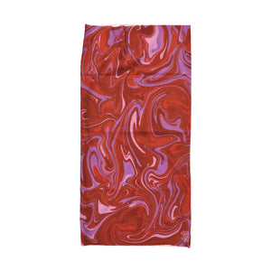 Tubular Bandana - Red Marble