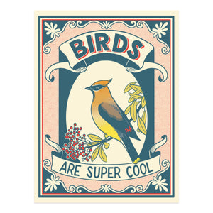 Birds Are Super Cool Art Print