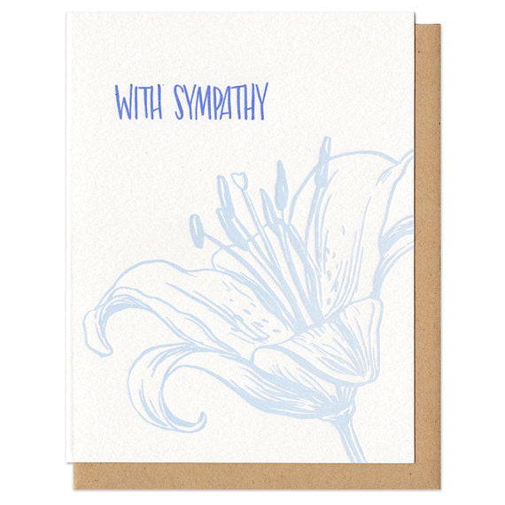 white greeting card which reads 