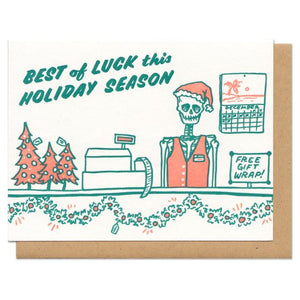 Best of Luck This Holiday Season Greeting Card