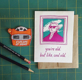 pencil, pencils, music, rap, hip hop, lyrics, vibe, bitch don't kill my vibe, greeting card, old, birthday, patch, view finder